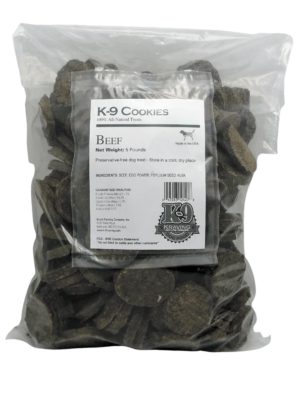 Beef K-9 Cookies - 5 lbs