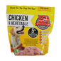 5 lb Bag - 20 Sliced Patties K-9 Kraving Chicken & Vegetable Formula Raw Dog Food