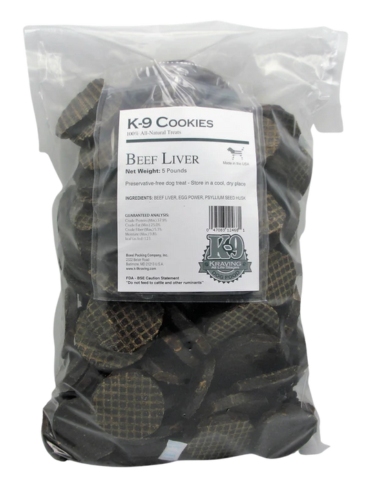 Beef Liver K-9 Cookies - 5 lbs