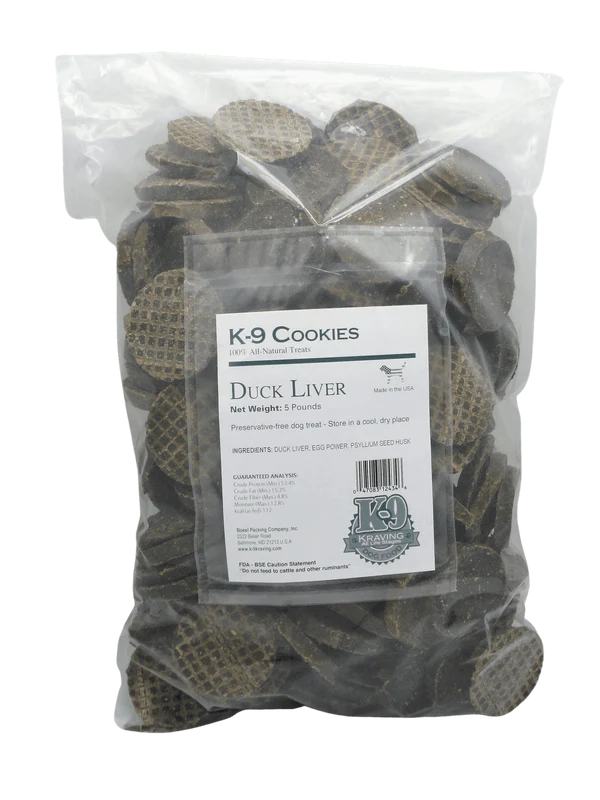 Duck Liver K-9 Cookies - 5 lbs