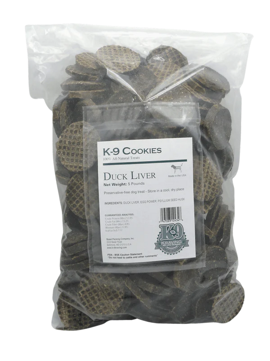 Duck Liver K-9 Cookies - 5 lbs