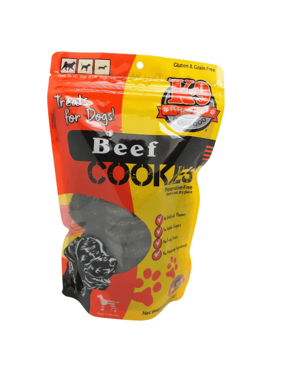 Beef K-9 Cookies – 100% USA Sourced & Made, 3- Ingredient Dog Treat