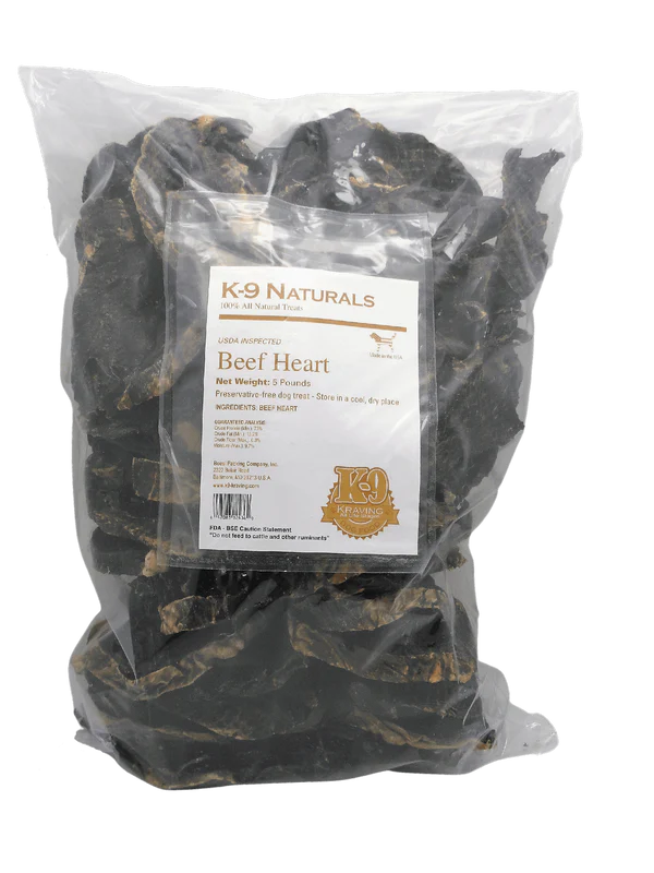 Beef Heart Chips - 5 lb Bag